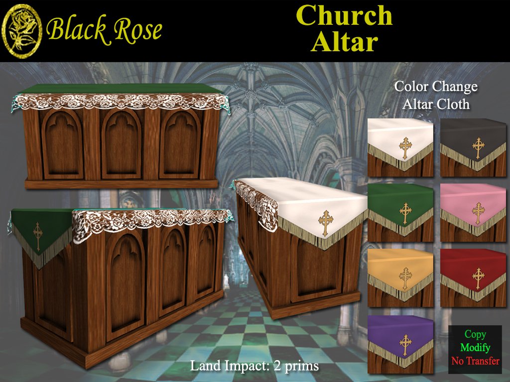 Black Rose Church Altar | My Black Rose